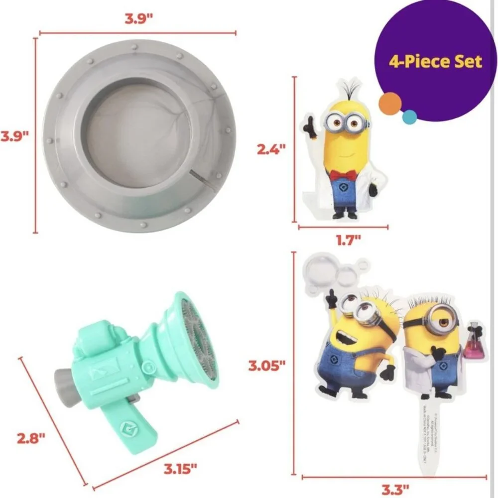 Minions Bubble Toy And Cake Topper